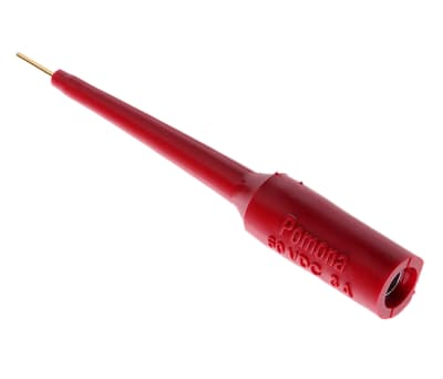 Product image for 4mm red pin test adaptor,1mm contact