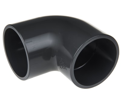 Product image for GEORGE FISCHER 90DEG PVC-U ELBOW,50MM