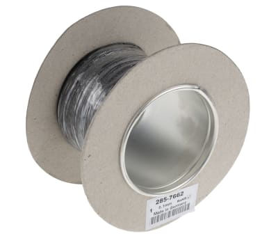 Product image for Black equipment wire,0.1sq.mm 100m