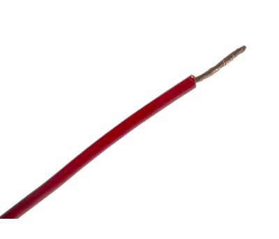 Product image for Red equipment wire,0.1sq.mm 100m