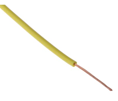 Product image for Yellow equipment wire,0.15sq.mm 100m