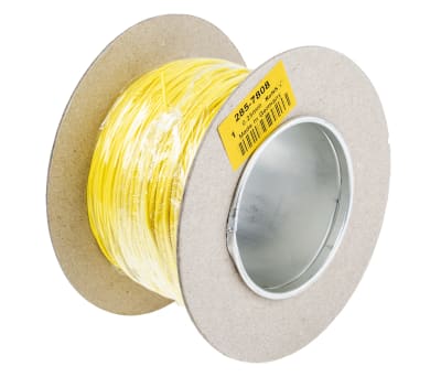 Product image for Yellow equipment wire,0.25sq.mm 100m