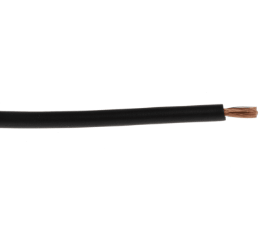 Product image for Black equipment wire,0.5sq.mm 100m