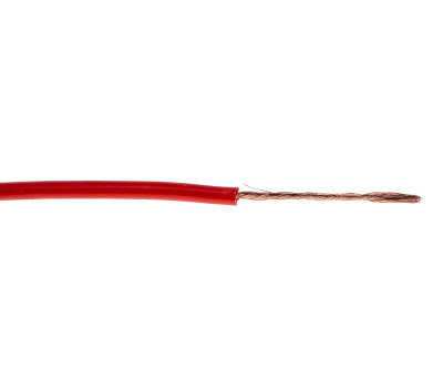 Product image for Red equipment wire,0.5sq.mm 100m