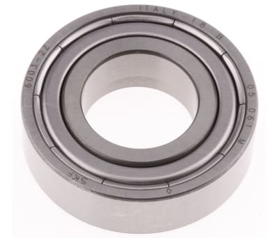 Product image for SINGLE ROW RADIAL BALLBEARING,2Z 17MM ID