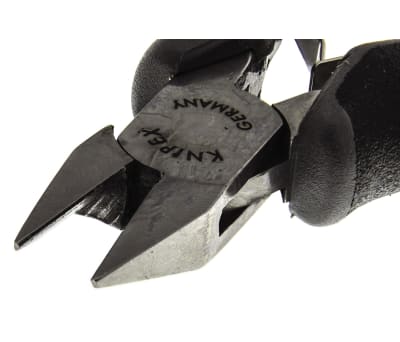 Product image for ESD diagonal cutters,pointed bevelled