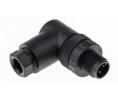 Product image for 4WAY IP67 M12 REWIREABLE R/A PLUG,4A PG7