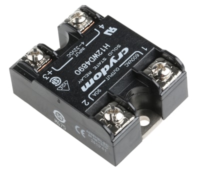 Product image for Sensata / Crydom 90 A Solid State Relay, Zero Cross, Panel Mount, SCR, 660 V ac Maximum Load