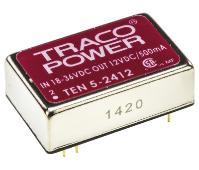Product image for TEN5-2412 REGULATED DC-DC,12V 6W