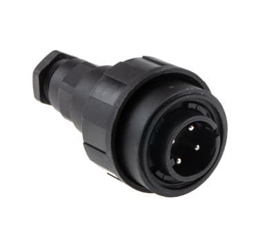 Product image for IP68 4 way screw terminal cable plug,6A