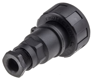 Product image for IP68 4way screw terminal cable socket,6A