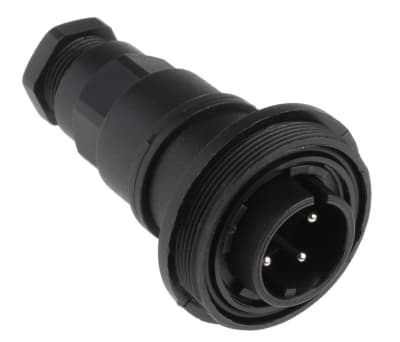 Product image for IP68 4 way inline cable coupler plug,6A