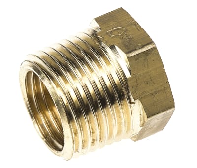 Product image for BRASS REDUCER,3/8 BSPT M X 1/4IN BSPP F