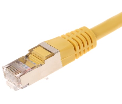 Product image for RJ45 YELLOW PATCH LEADS FTP