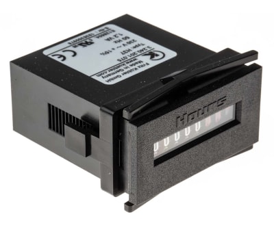 Product image for 7 DIGIT DIN HOUR METER,187-264VAC