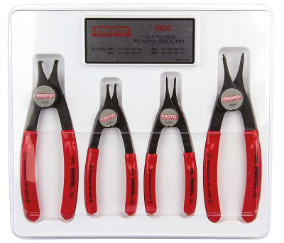 Product image for 4 piece convertible circlip pliers set