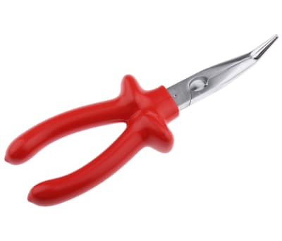 Product image for Bent snipe nose plier,1000V 200mm L