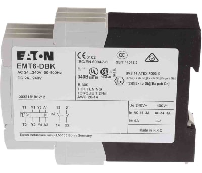 Product image for EMT6-DBK MULTIFUNCTION RELAY,24-240VAC