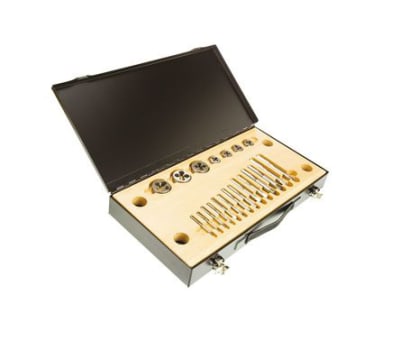 Product image for HSS metric tap & die set,M6-M12