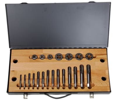 Product image for HSS tap & die set,1/4-3/4 UNC