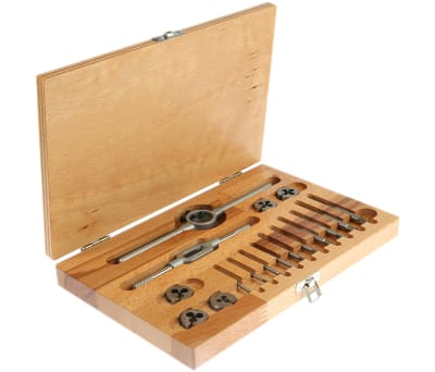 Product image for HSS metric tap & die set,M2-M6