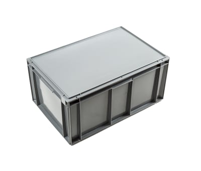 Product image for EURO STANDARD CONTAINER W/LID,54 LITRE