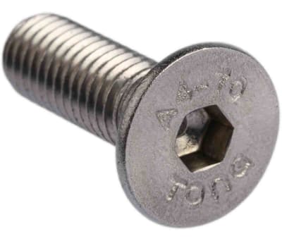 Product image for A4s/steel hex skt csk head screw,M8x25mm