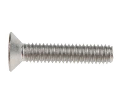 Product image for A4s/steel hex skt csk head screw,M4x20mm