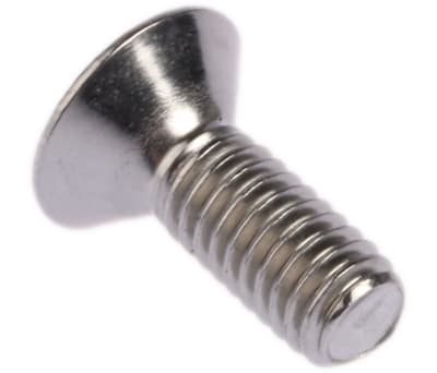 Product image for A4 s/steel hex skt csk head screw,M3x8mm