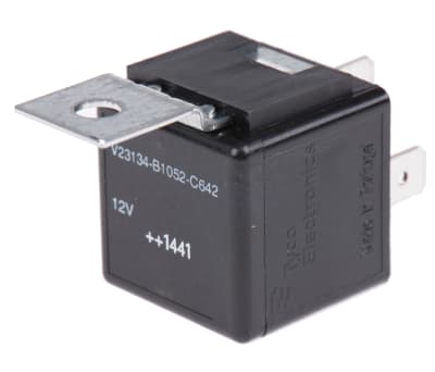 Product image for Power relay,12V,SPNO,QC tm,brackt,91 Ohm