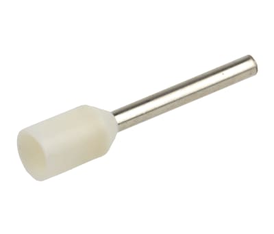 Product image for Wht insulated bootlace ferrule,12mm pin