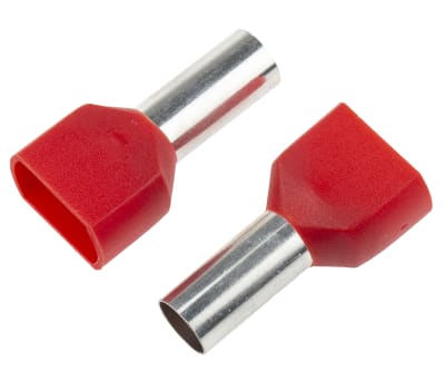 Product image for Red 2 entry bootlace ferrule,10sq.mm