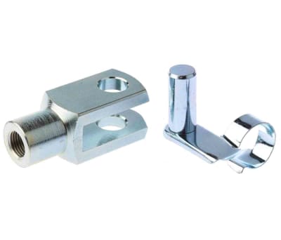 Product image for Steel short clevis,M16x2mm