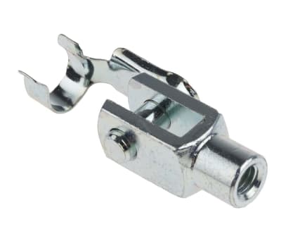 Product image for Steel short clevis,M6x1mm
