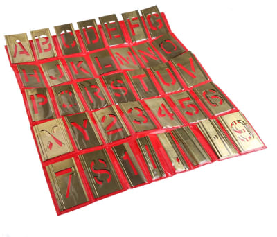 Product image for Interlocking stencilset,2" alphanumeric