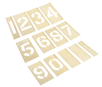 Product image for Interlocking brass stencilset,2in 0 to 9