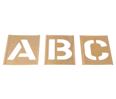 Product image for Interlocking brass stencilset,3in A to Z