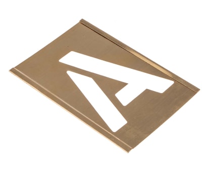 Product image for Interlocking brass stencilset,3in A to Z