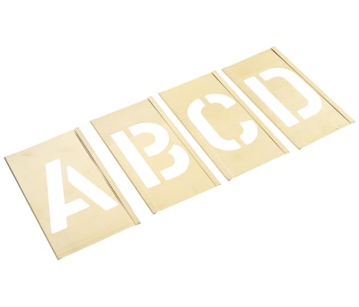 Product image for Interlocking brass stencilset,2in A to Z