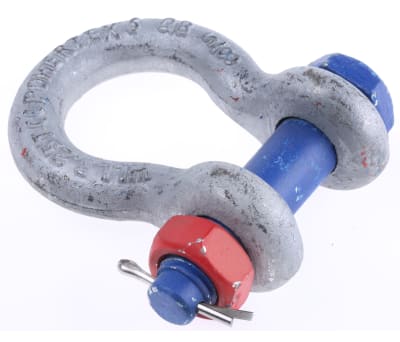 Product image for Galvanised bow shackle w/pin,3.25ton