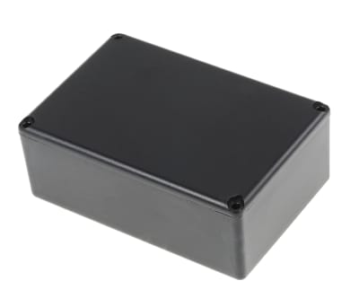 Product image for BLACK ABS BOX WITH LID, 74X50X28MM