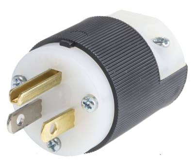 Product image for STRAIGHT BLADE AMERICAN PLUG,15A 125V