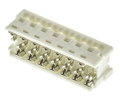 Product image for 14 way IDT housing,1.27mm pitch