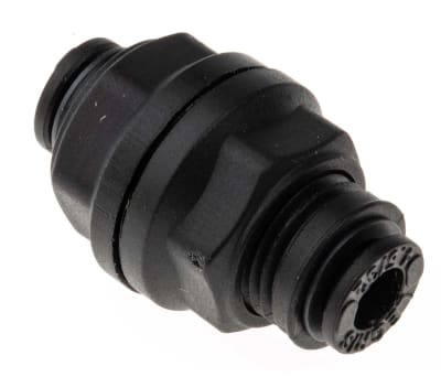 Product image for Pneumatic bulkhead push-in connector,4mm