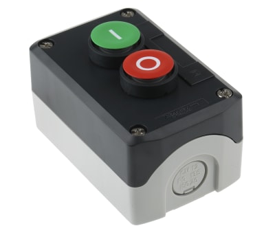 Product image for Enclosed Push buttons Green "I", Red "O"