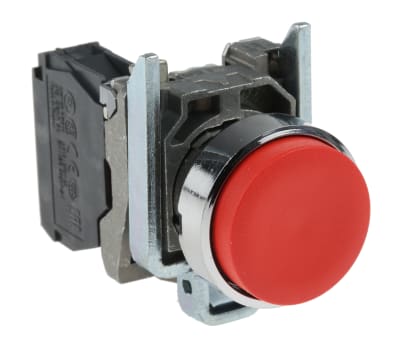 Product image for Push button Red Projecting Head 1NC