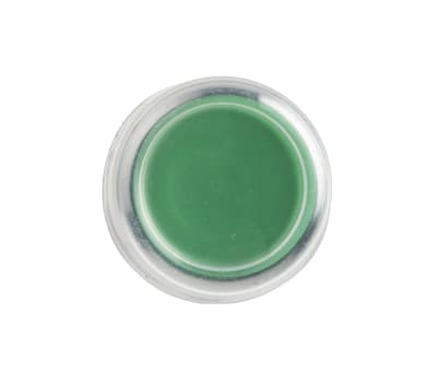 Product image for Push button Green Clear Booted Head 1NO