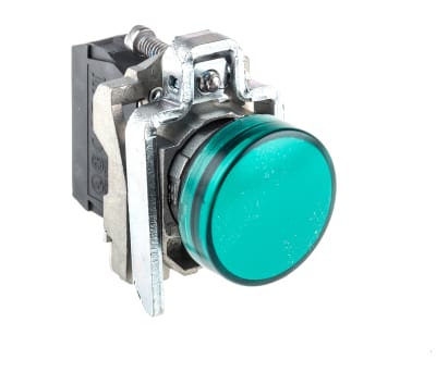 Product image for Pilot Light Green LED 24V Plain Lens