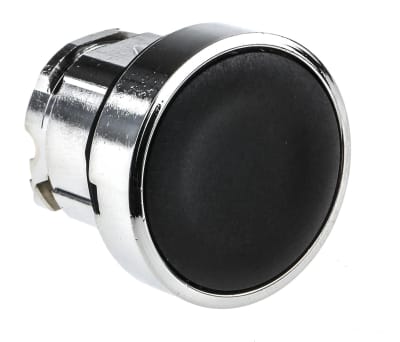 Product image for Black spring return flush pushbutton