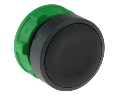 Product image for Blk flush head for spring return switch